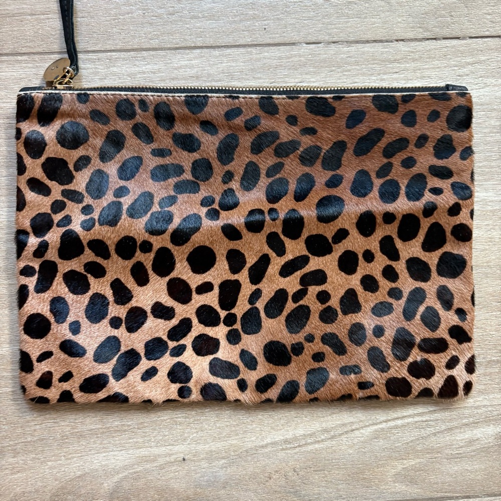 Clare V. Leopard Clutch